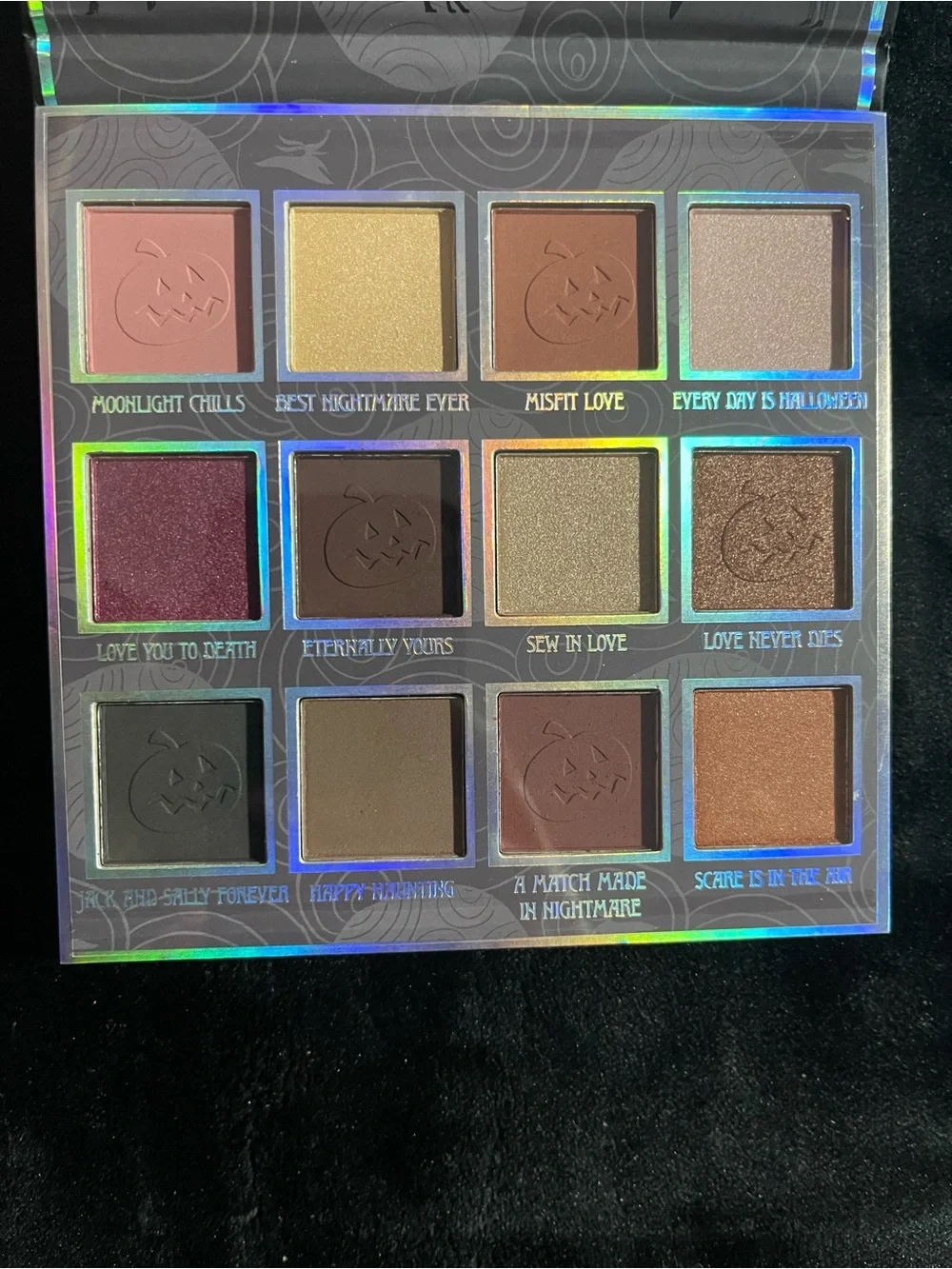 The Nightmare Before Christmas eyeshadow pallet